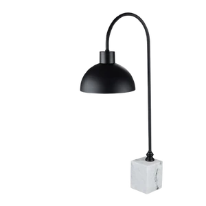 Double-Head Stainless Steel Food Insulation Lamp Small White Stone Material Buffet Heating Marble Lamp