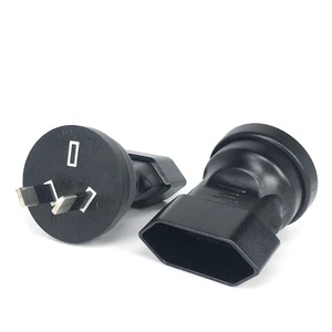 European to Australia Plug Adapter 2.5A Semi-insulated Plug with Two Oblique Pockets Industrial Socket and Plug
