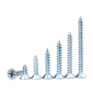 High Quality Blue and White Zinc Self Tapping Screw Metal Self-Tapping Thread Screw