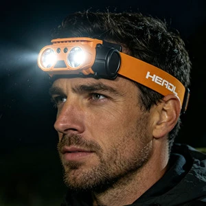 New Head Floodlight Headlamp Motions Sensor Outdoor USB Motion Sensor Light Rechargeable Head Light Running Torch Led Headlamp