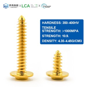 Multi Size Titanium Alloy Self-Tapping Screws M4 M5 M6 For Aerospace Automotive And Medical Use