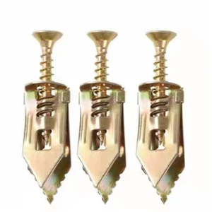 High Quality Zinc Plated TiCN Coated M4 Thread Steel Hammer Drive Wedge Anchor for Gypsum Board Ceiling Plasterboard Fixing