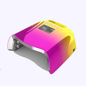 2026 Cordless Rechargeable Nail Lamp Portable Led Nail Lamp Uv Light for Nails Gel Polish Nail Uv Led Lamp with Metal Base