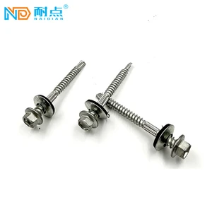 Direct-sale Stainless Steel/Carbon Steel Galvanized Self-tapping Screws Dacromet Coating Rubber Washers Hexagonal Heads (Custom