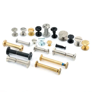 Male And Female Small Belt Buckle Chicago Screw Back Rivets Tek Lok Chicago Screw 1/4 Customized Screw Furniture Adjustable