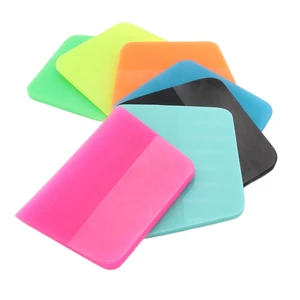 Custom Logo Car Wrap PPF Squeegee Soft Rubber Scraper For Carbon Fiber Vinyl Film Window Tint Tool Sticker Glue Water Remover