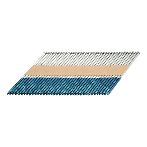 Pneumatic Framing Nail Gun Clipped D Head Paper Strip Nails Galvanised Ring Shank Framing Nails Paper Row Nail