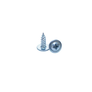 Self Drilling Metric Coarse Thread Metal Sheet Screw White Zinc Plated C1022 Drill Tip Fastener for Steel Fixing