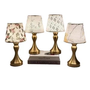 Wholesale Modern Vintage Fabric Art Small Table Lamp Smart Night Light for Home Bedside Bedroom Study Dining Decoration