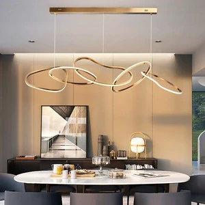 Circular Lighting Luxury Chandeliers Hanging Lamp Vintage Living Room Chandelier Modern Led Pendant Light