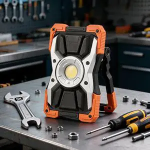 Bright Full Metal LED Work Light Built in Power Bank Multipurpose Design Cost Efficient for Job Site Use Emergency Light Repair