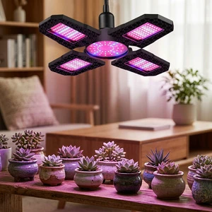 Commercial Foldable LED Grow Light 150W Full Spectrum E27 Plant Lamp For Hydroponic Grow Tent Systems 240 LEDs