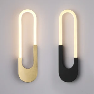 Led Wall Lamp Modern Minimalist Bedroom Bedside Lamp Living Room Sofa Background Wall Decoration Hotel Room Lamps