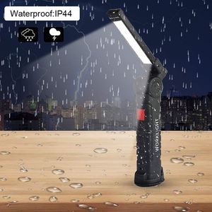 Portable Magnetic LED Work Light Dimmable IP44 Rechargeable 360 Beam 1200mAh Battery 3000-6500K Color Temp for Car Repair