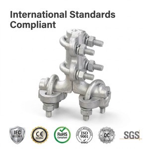Factory Bolt Type T Connector Aluminum T Line Clamp Mechanical Cable Branch Tap Power Line Fitting TL-41 42 43 44