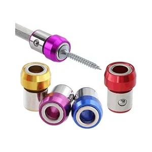 Screwdriver Head Magnetic Ring Universal 1/4 Inch 6.35mm Removable Magnetizer Ring Magnetic Driver Hex Electric Screwdriver Bit