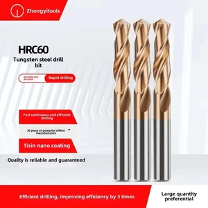 Super Hard Quenched 150mm Long Solid Carbide Tungsten Steel Drill Bit 60 Degree Coated 3.0-20 Machining Center 5mm 5.5mm Size