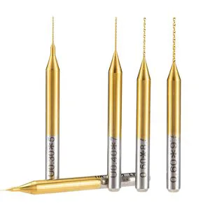High Precision 0.8mm Micro Mini Drill Bit TIN Coating Tungsten Steel PCB Drill Bits for Circuit Board