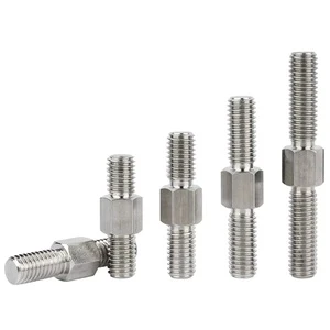 304 Stainless Steel Dual Head Bar Left Right Double End Thread Rod Stud Bolts Rod Tooth Stick Double Head