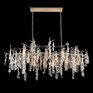French Light Luxury Tree Branch Decorative Chandelier Modern Money Tree Pendant Light for Kitchen Living Room Bedroom Villa