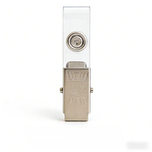 ZKJ Strong Metal Badge Clip for Employee ID Card Fixing