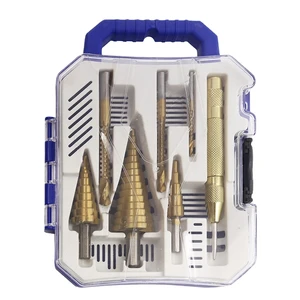 4241 High Speed Steel Triangular Shank Drill Bit Set (7pcs) - Multipurpose Drilling Tool for Metal & Plastic