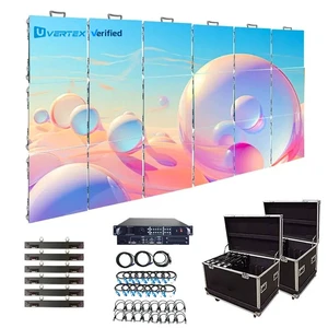 3x2m Pantalla LED P2.6 P2.9 P3.91 LED Display Screen Wall Panel Outdoor 500*500mm LED Cabinet Stage Event LED Wall Panel