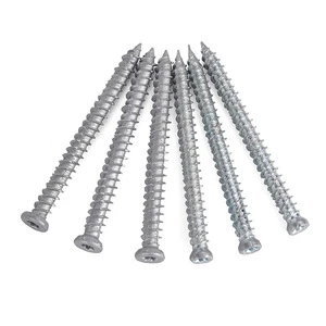 M7.5 Ruspert Screws Door Window Frame Fixing MasonryUndercut Countersunk Flat Head Concrete Dacromet Concrete Screw For Concrete
