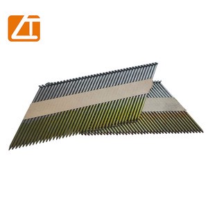 Factory Supply of 30 Degree D Head Smooth Ring Screw Shank Galvanized DIN Standard Common Nail for Paper Tape Framing