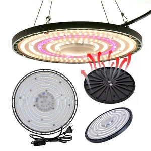 New 100W 150W 200W LED Grow Light Full Spectrum Pink/ 4000K/6000K Indoor Greenhouse Fill Light Hydroponic Plant UFO Lamp