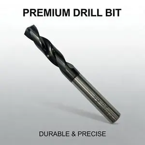 HONGXIN 753P D3.55-D4 High Speed Steel Powder Metallurgy Drill Bit 135 Point Angle TiCN Coated Straight Shank for Mold Steel