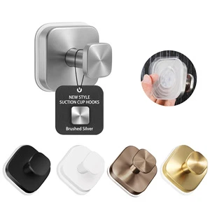 Stainless Steel Suction Cup Hook Heavy-Duty Adhesive Modern Minimalist Single Home Storage Wall Hook for Coat Bathrobe Bathroom
