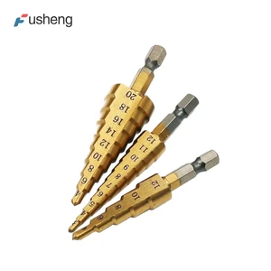 FUSHENG High Speed Steel Taper Drill Bits 4 5 8 10mm Hard Metal Carbide Deep Hole U Drilling Tool