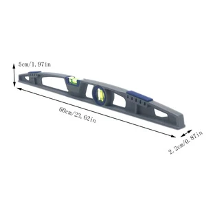 Heavy Duty Bridge Shape Level Ruler Spirit Level with Strong Magnet 24inch for Construction