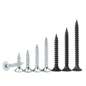 M3.5 25 Mm Black Metric Archimedes Screw Phosphate Collated Bulge Head Self-Tapping Drywall Screw