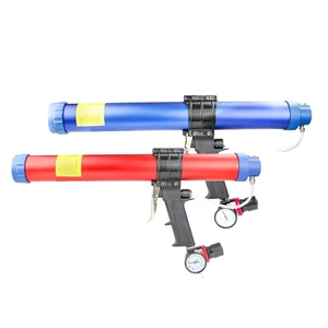 400ML Pneumatic Caulking Gun Air Pressure Glass Glue Gun for Door & Window Sealing DIY OEM China