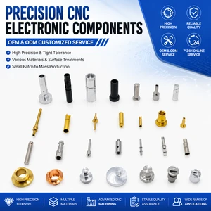 Custom CNC Machining Turning Milling High Precision 0.005MM Stainless Steel Brass Electronic Components Connector Pin