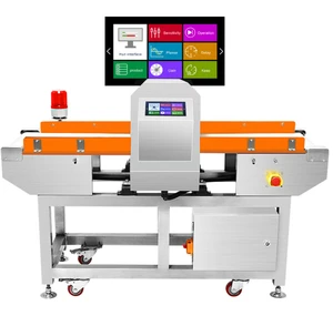 CQ-910K with Touch Screen Factory Supply High Precision Food Metal Detector With Pusher Rejector for Vegetable and Fruit