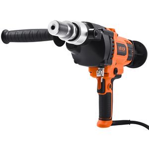Handheld Dry Wet Diamond Core Drill Rig Machine 0.8-6.3 in Drilling Diameter with 4 Drill Bits for Masonry & Concrete