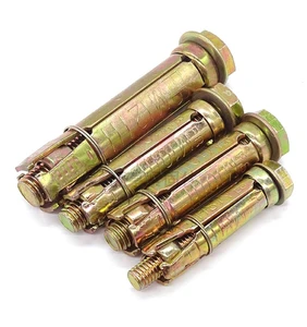 4pcs Carbon Steel Fasteners 10mm Length Fix Bolt Washer 2mm Thickness Bolt Expansion Anchor Blue White Yellow Zinc Made in China