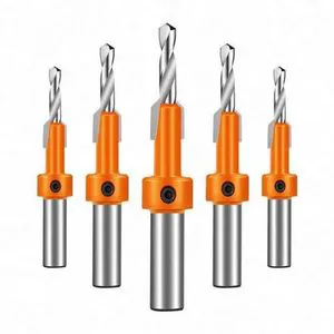 ANDUUK wood working tool Tungsten Carbide Countersink Wood Drill Bit with Quick Change Hex Shank Screw Chamfer