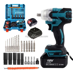 300Nm Custom Logo 21V Brushless Cordless Impact Wrench Heavy Duty High Torque Electric Wrench Tool for Automotive Car Repair