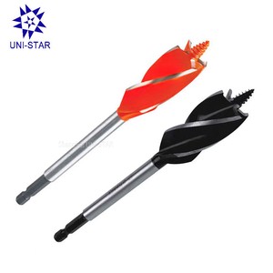 Quick Exchange Hex Shank 10-35mm 4 Flutes Wood Auger Drill Bit Fast Cut Auger Carpenter Joiner Tool For Wood Drilling