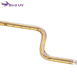 Bird UV Halogen 150-6000W Customized 3D Shaped Gold-plated Glass Lamp Tubes Infrared Heater Tube