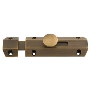 Customized Wholesale Price Security Door Lock Latch Bolt Brass Surface Mounted Door Flush Bolt With Angled Mortice Keeps