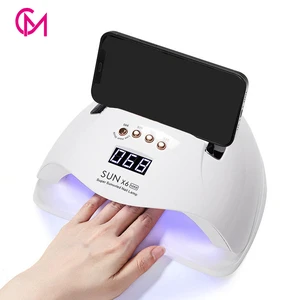 280W UV Nail Lamp with Phone Holder SUNX6Max UV Nail Polish Light Professional Gel Polish Dryer Curing Lamp for Gel Nails