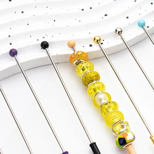 Creative DIY Beaded Clip Metal Thick Rod Alligator Note Clip Spot Wholesale Multi-functional Business Card Holder HH-1152 China