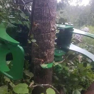 Forestry Hydraulic Small Timber Log Cutting Machine Chain Saw Excavator Grapple Chainsaw Tree Cutter