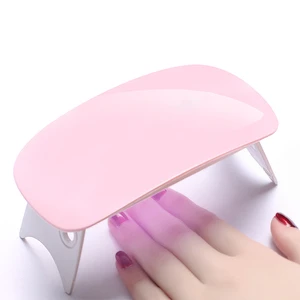 6W USB Connect Semi Cured Gel Nail Wraps Curing Mini UV LED Lamp