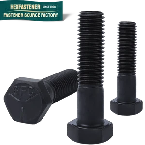 ASME 18.2.1 UNF1/4-28 3/8-24 1/2-20 3/4-16 7/8-14 7/16inch Black Zinc Black Oxide Steel Grade 8 Hexagon Head Bolt Hex Head Bolts
